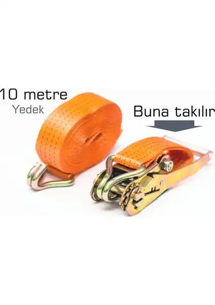 Gulfco Spanzet Çırçırlı Yük Gerdirme Kemeri 10 Metre Güvenilir ve Dayanıklı Taşıma Çözümü