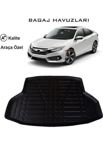 Gün-San Honda Civic Sedan 2016 ve Sonrası İçin Özel 3D Bagaj Havuzu İncelemesi
