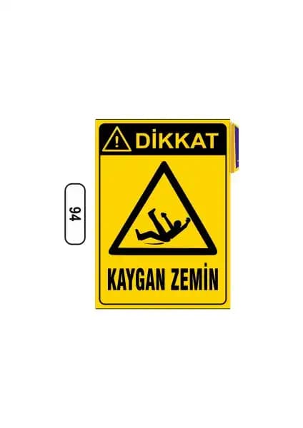Gündoğdu Kaygan Zemin Uyarı İkaz Levhası Güvenliği Artıran Pratik Çözüm