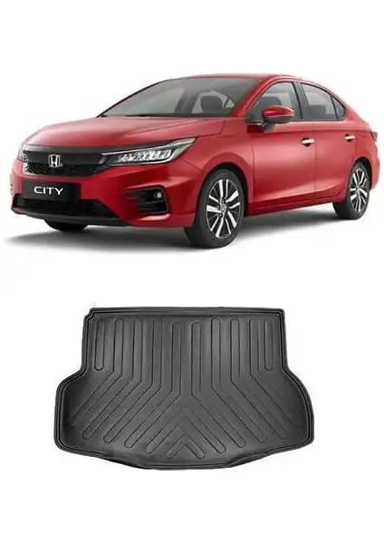 Honda City 2021+ İçin Dayanıklı ve Estetik 3D Bagaj Havuzu Siyah Renkli