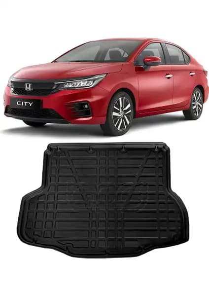 Honda City 2021 ve Sonrası İçin Siyah Bagaj Havuzu Paspası Koruma ve Düzenleyici
