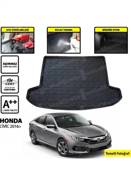 Honda Civic Sedan 2016 ve Sonrası Modeller İçin Uygun Bagaj Havuzu Koruma Çözümü