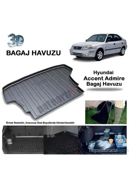 Hyundai Accent için dayanıklı ve pratik bagaj havuzu koruma çözümü
