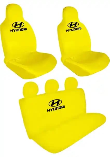 Hyundai Araçlar İçin Sarı Penye Ön-Arka Koltuk Kılıfı Kaliteli ve Estetik Koruma Çözümü