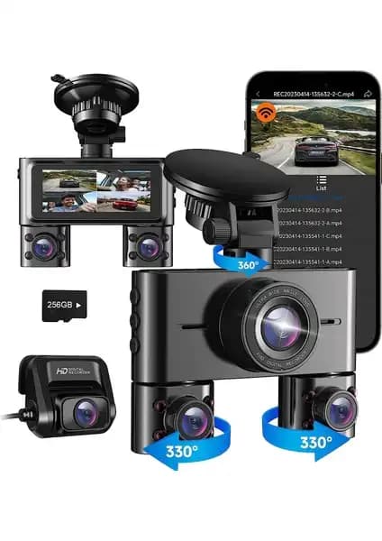Joyecar Joy-4-Eyes 4 Yönlü 360° Araç İçi Kamera Güvenlik ve Gözetim Çözümü