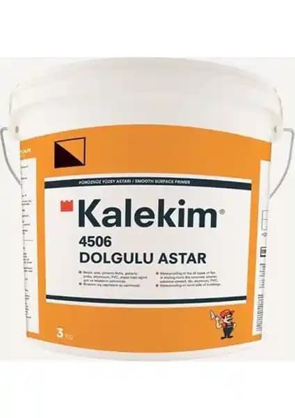 Kalekim 4506 Dolgulu Astar 3 kg: Yüzey Hazırlama ve Astarlama Çözümünde Güvenilir Performans