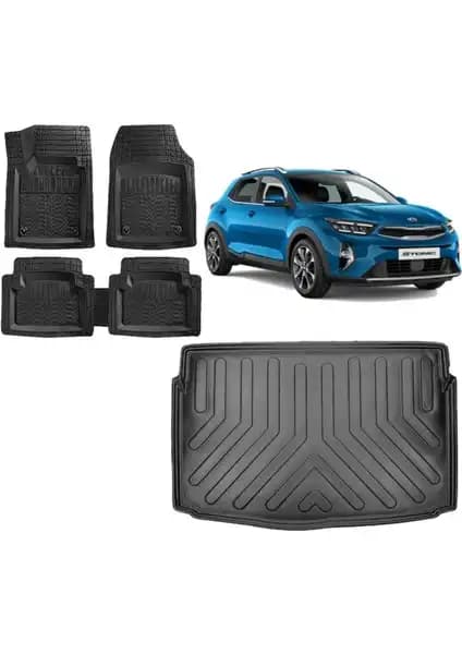 Kia Stonic 2023 İçin Özel Tasarım Bagaj Havuzu ve 4D Luxury Paspas Seti