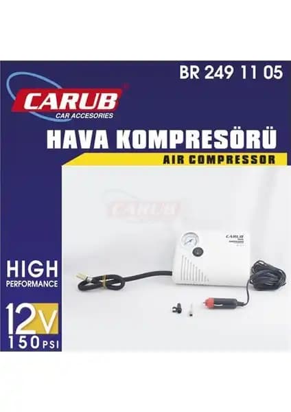 Lastik Hava Kompresörü 12V Yassı Tasarım Beyaz Güç Kaynağı ve Hassas Ölçüm Özelliği ile