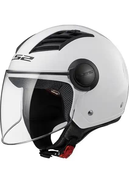 LS2 Açık Airflow Beyaz Kask Güvenlik ve Konforu Bir Arada Sunar