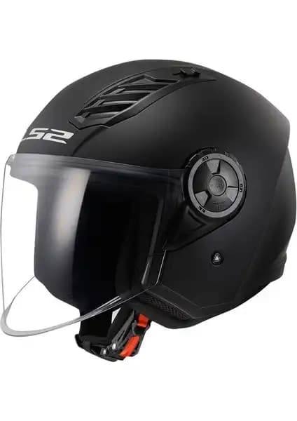 LS2 Airflow 2 Mat Siyah Yarım Kask Şehir İçi Sürüşler İçin Güvenli ve Konforlu Seçenek