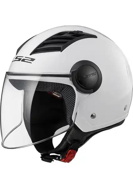 LS2 Airflow Beyaz Kask XS Güvenlik ve Konforu Bir Arada Sunan Modern Tasarım