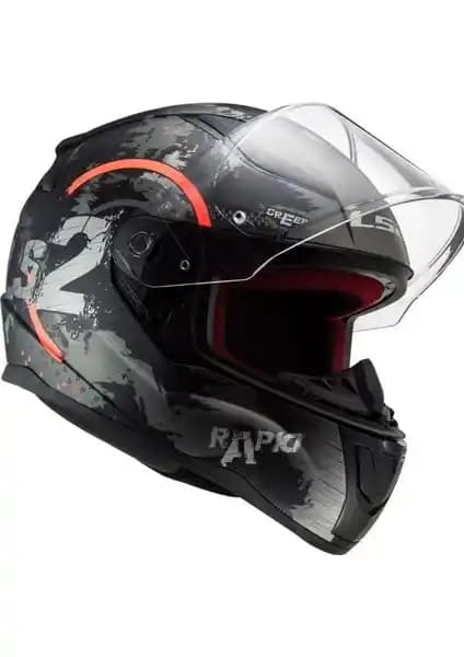 LS2 FF353 Rapid Circle Mat Turuncu Kask Güvenlik ve Konfor Sunan Modern Tasarım