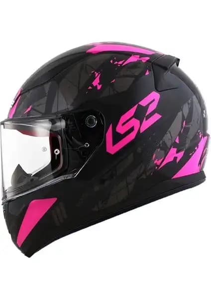LS2 Rapıd Palımnesıs Siyah-Pembe Kask Güvenlik ve Konfor Odaklı Tasarım