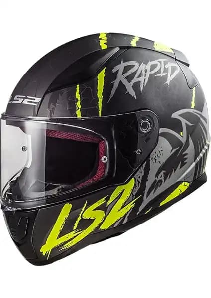 LS2 Rapid Raven Tam Yüz Motosiklet Kaskı Güvenlik ve Konforun Birleşimi