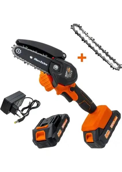 Max Extra MX8008 Akülü Mini Testere Bahçe ve Budama İşleri İçin Güçlü ve Kullanışlı