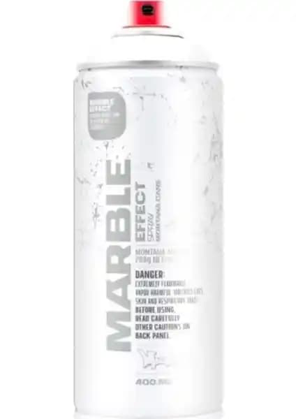Montana Marble Effect Sprey Boya Beyaz 400 ml ile doğal mermer görünümü sağlayın