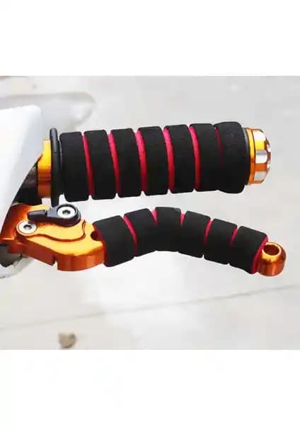 Moto Çarşım Universal Elcik Sünger Takımı Kırmızı Motosiklet Aksesuarları