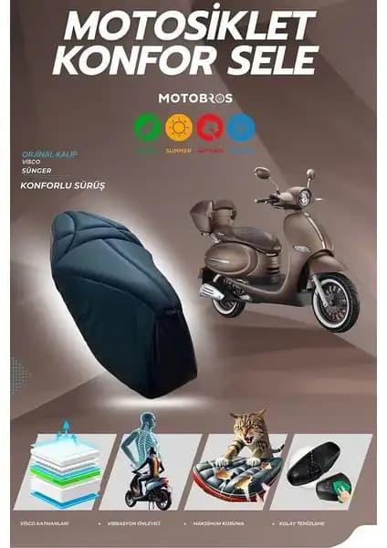 Motobros Arora Cappucino Konfor Sele Kılıfı: Ergonomik ve Dayanıklı Otomobil Aksesuarı