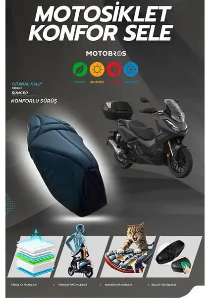 Motobros Honda ADV Konfor Sele Kılıfı Visco Sünger ile Sürüş Deneyiminizi Artırın