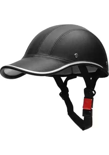 NanKeDa Siyah Yarım Motosiklet Kaskı Güvenlik ve Şıklık Sunan Modern Tasarım