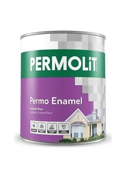 Permolit Enamel Sentetik Yağlı Boya Siyah 0,75 lt ile dayanıklı ve çok yönlü iç-dış mekan boya çözümü