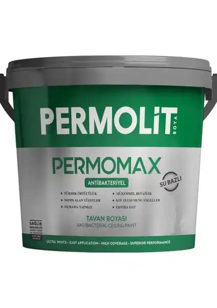 Permolit Permomax Antibakteriyel Tavan Boyası: Hijyen ve Estetiği Bir Arada Sunan Ürün