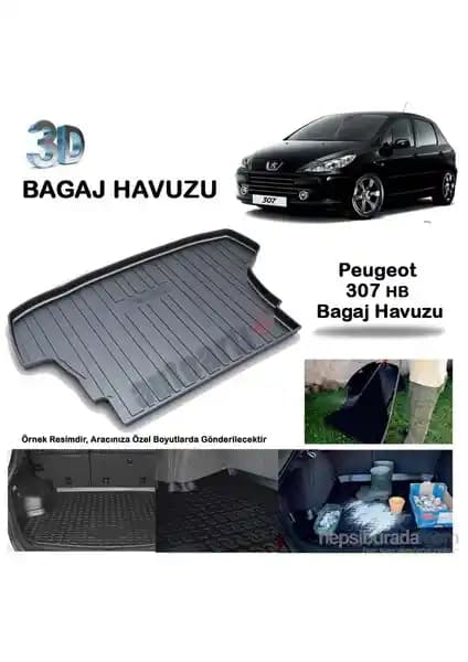 Peugeot 307 HB İçin Dayanıklı ve Pratik Bagaj Havuzu Koruma Çözümü
