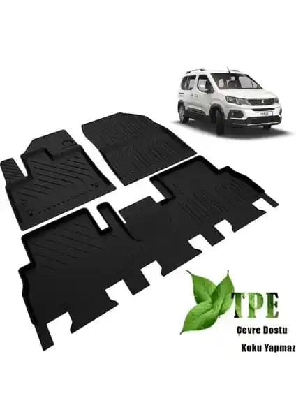 Peugeot Rifter İçin Özelleştirilmiş Havuzlu Paspaslar: Dayanıklı ve Estetik Araç İç Koruma Çözümü