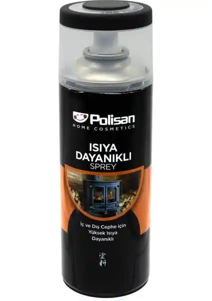 Polisan Isıya Dayanıklı Sprey Siyah 400 ml Yüksek Sıcaklık Dayanımı ve Kullanım Özellikleri