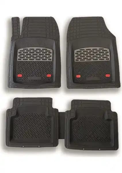 Renault Clio 4 2012 Sonrası İçin Krom Gri 3D Paspas Dayanıklı ve Estetik Tasarım