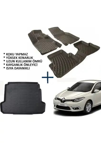 Renault Fluence İç ve Bagaj Koruma Seti: Dayanıklı ve Estetik Tasarım