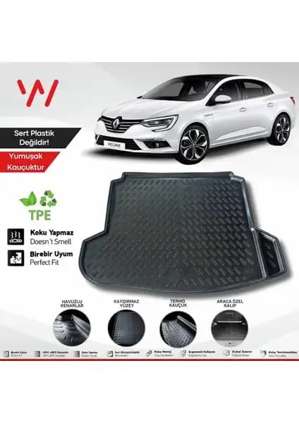 Renault Megane 4 Sedan İçin Dayanıklı ve Esnek Bagaj Havuzu Ürün Tanıtımı