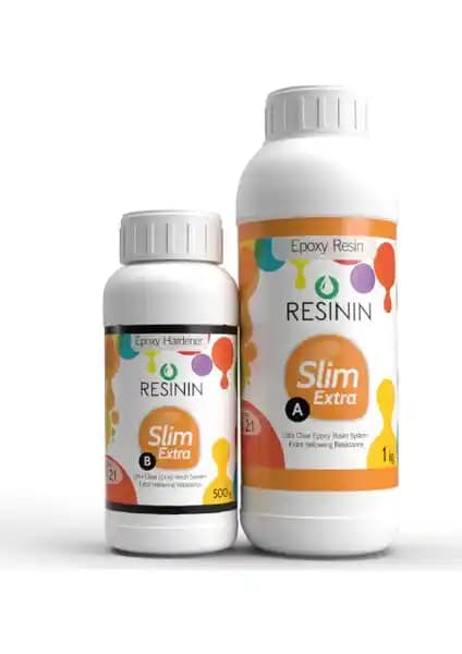 Resinin Slim Extra 1500 Gr A+B Epoksi Reçine Takı ve Zemin Uygulamaları İçin