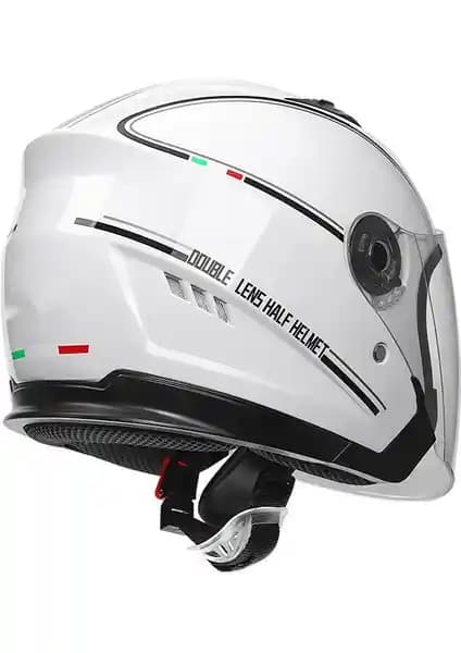 Romantik Balon Full Face Motosiklet Kaskı Güvenli ve Şık Sürüş Deneyimi Sağlar