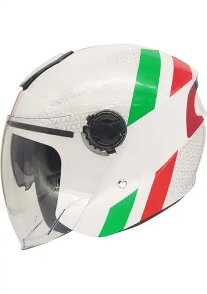 RSV 618 Güneş Vizörlü Yarım Kask: Şık ve Güvenli Şehir İçi Motosiklet Kaskı