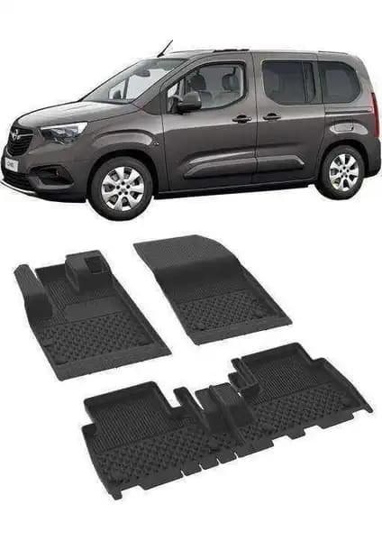 Sahler Opel Combo E 2019-2025 Uyumlu 4.5D Premium Havuzlu Oto Paspas Siyah