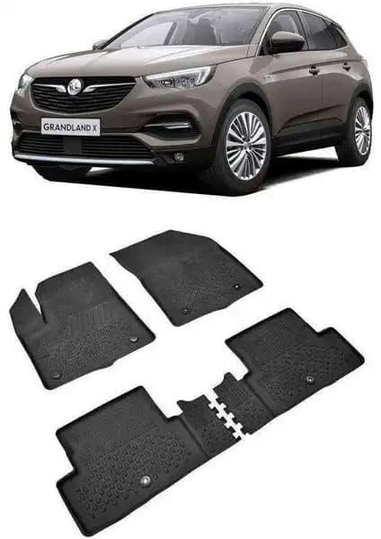 Sahler Opel Grandland X 2017-2022 İçin Dayanıklı ve Pratik Havuzlu Paspaslar