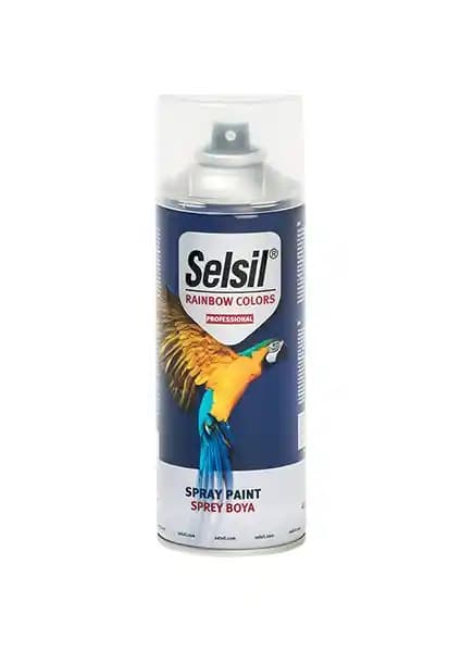 Selsil Akrilik Esaslı Trafik Turuncu Sprey Boya 400 ml Profesyonel Kullanım için