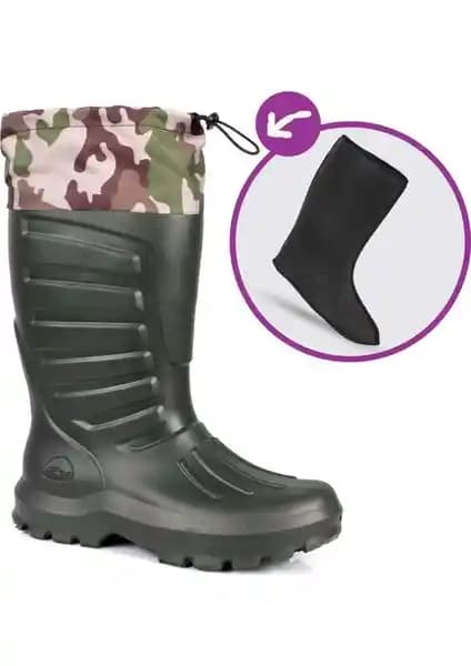 Sonimix Termal Eva Konçlu Çoraplı Kauçuk Çizme: Kış Ayları İçin Dayanıklı ve Şık Bir Seçenek