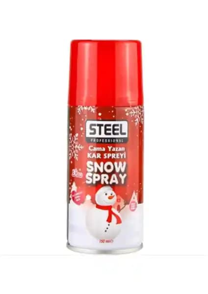 Steel CK-7597 Cama Yazan Kar Spreyi Dekoratif ve Tematik Etkinlikler İçin Uygun