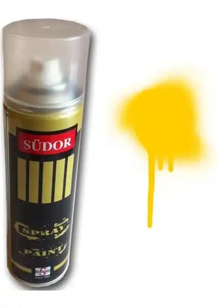 Südor Sprey Boya Sarı 200 ml - Çok Yönlü, Hızlı Kuruyan ve Parlak Renkli Boya