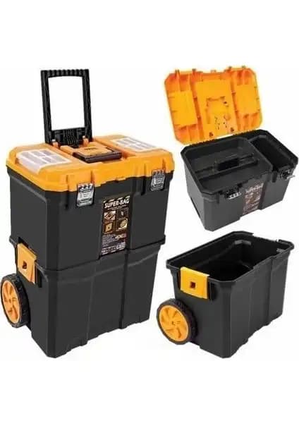 Super-Bag 5039 Büyük Tekerlekli Çift Katlı Teknik Alet Çantası Detaylı İnceleme ve Özellikler