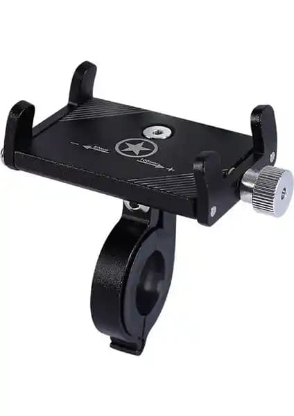 Techmaster Metal Bisiklet ve Motosiklet Telefon Tutucu: Dayanıklı ve Ayarlanabilir Tasarım