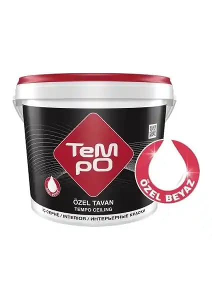 Tempo Özel Tavan Boyası 10KG Yüksek Beyazlık ve Estetik İç Mekan Uygulaması