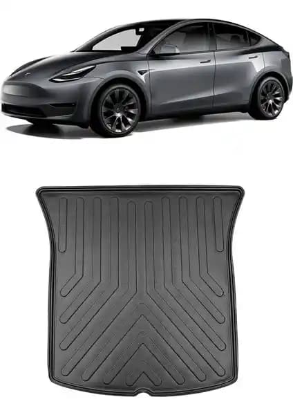 Tesla Model Y 2019 Sonrası İçin Rizline 3D Bagaj Havuzu Siyah Çevre Dostu Koruma Çözümü