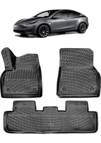 Tesla Model Y 2019 Sonrası İçin Uyumlu 3D Havuzlu Siyah Paspas Detaylı İnceleme