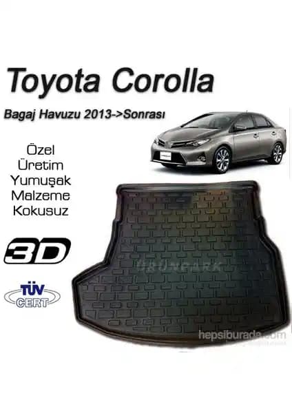 Toyota Corolla 2013 ve Sonrası İçin Dayanıklı ve Estetik Bagaj Havuzu İncelenmesi