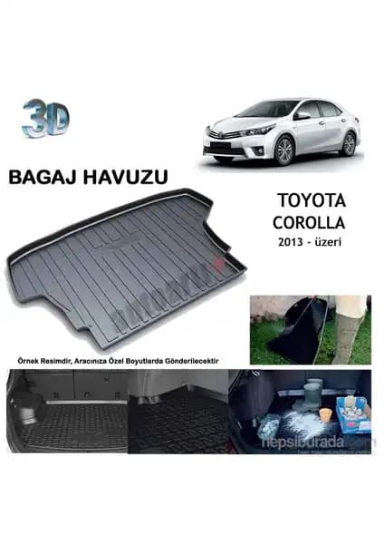 Toyota Corolla Sedan 2013 ve Üzeri İçin Dayanıklı ve Pratik Bagaj Havuzu Çözümü