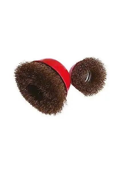 UGR 75 mm M14 Saçaklı Tel Çanak Fırça Endüstriyel Temizlik ve Pas Sökme Aracı