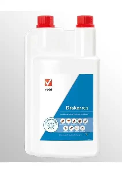 Vebi Draker 10.2 Konsantre Haşere İlacı Geniş Spektrumlu ve Uzun Süreli Koruma Sağlar